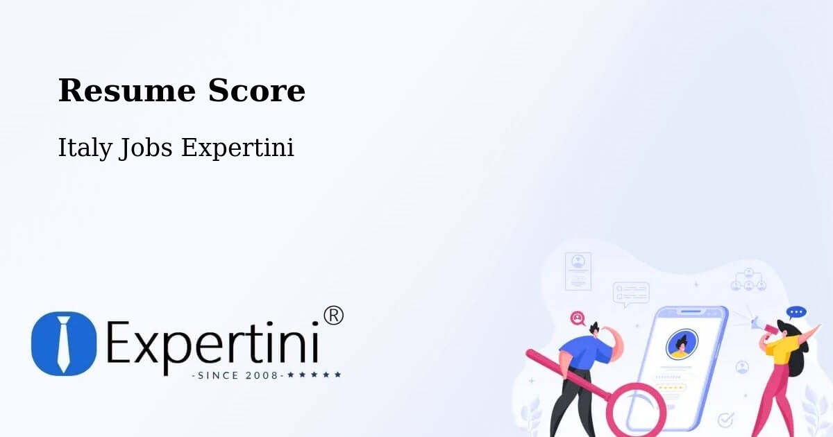 Resume Score & Job Description Match Tool – Nosate - Italy Jobs Expertini